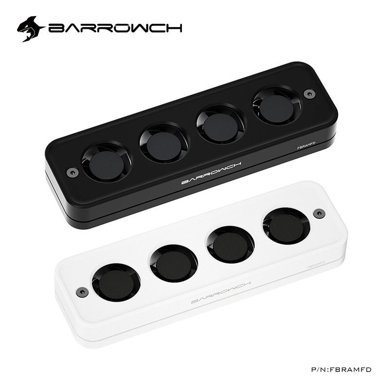 Ddr5 Rgb Ram - BARROWCH DDR5, DDR4-Speicherlüfter, Luftkühlungs-Kühlkörper, Aluminium-RAM-Wärmeableitungs-Rüstungsweste, 4-poliger